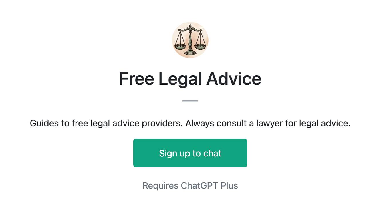 Free Legal Advice Screenshot