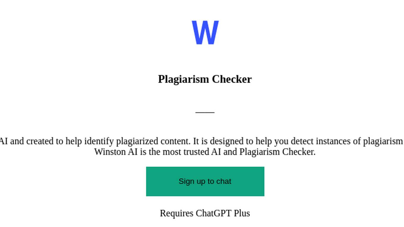 Plagiarism Checker Screenshot