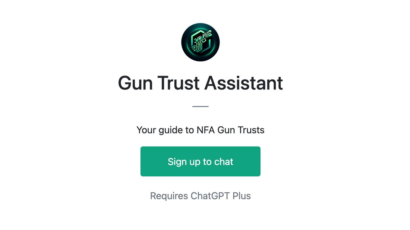 Gun Trust Assistant Screenshot