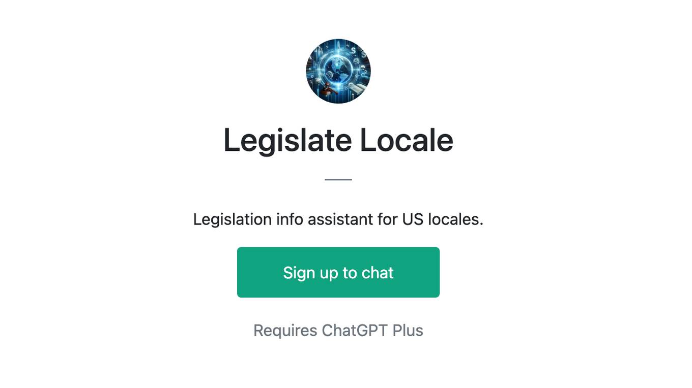 Legislate Locale Screenshot