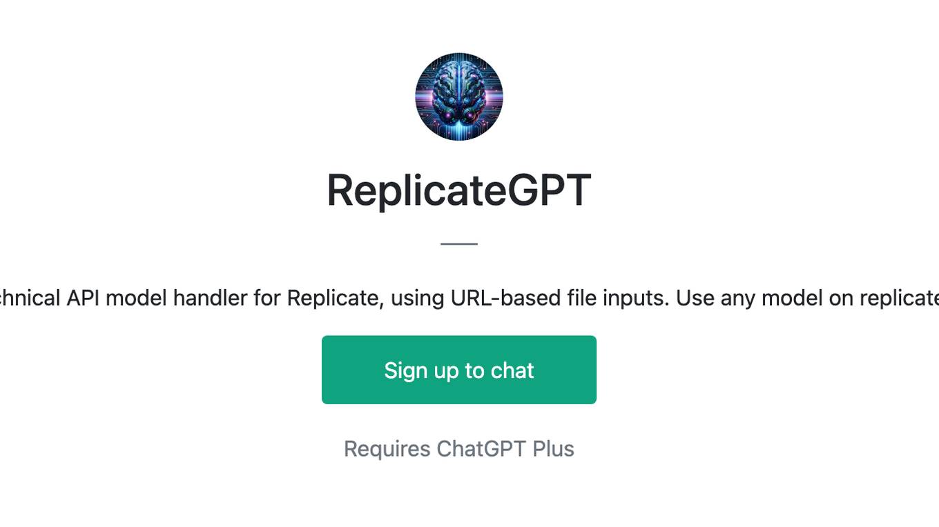 ReplicateGPT Screenshot