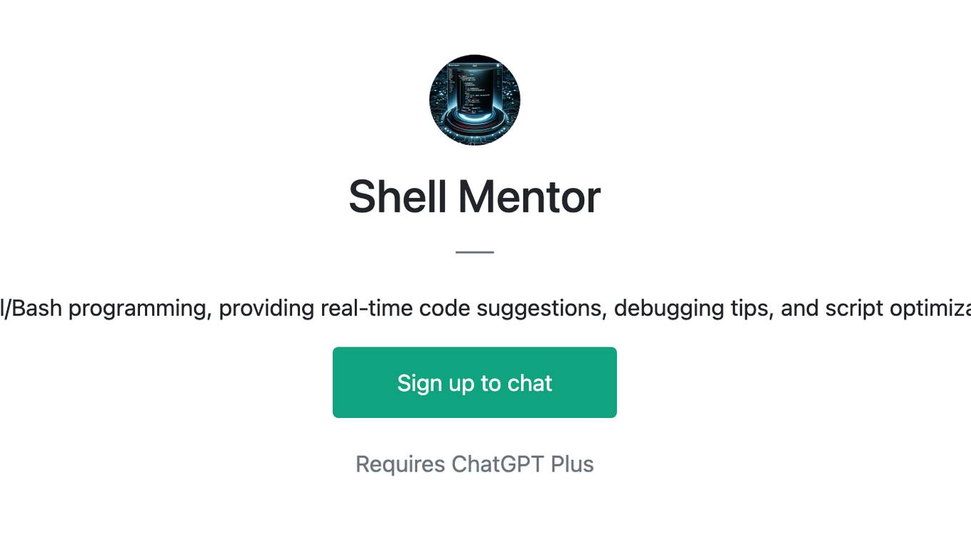 Shell Mentor Screenshot