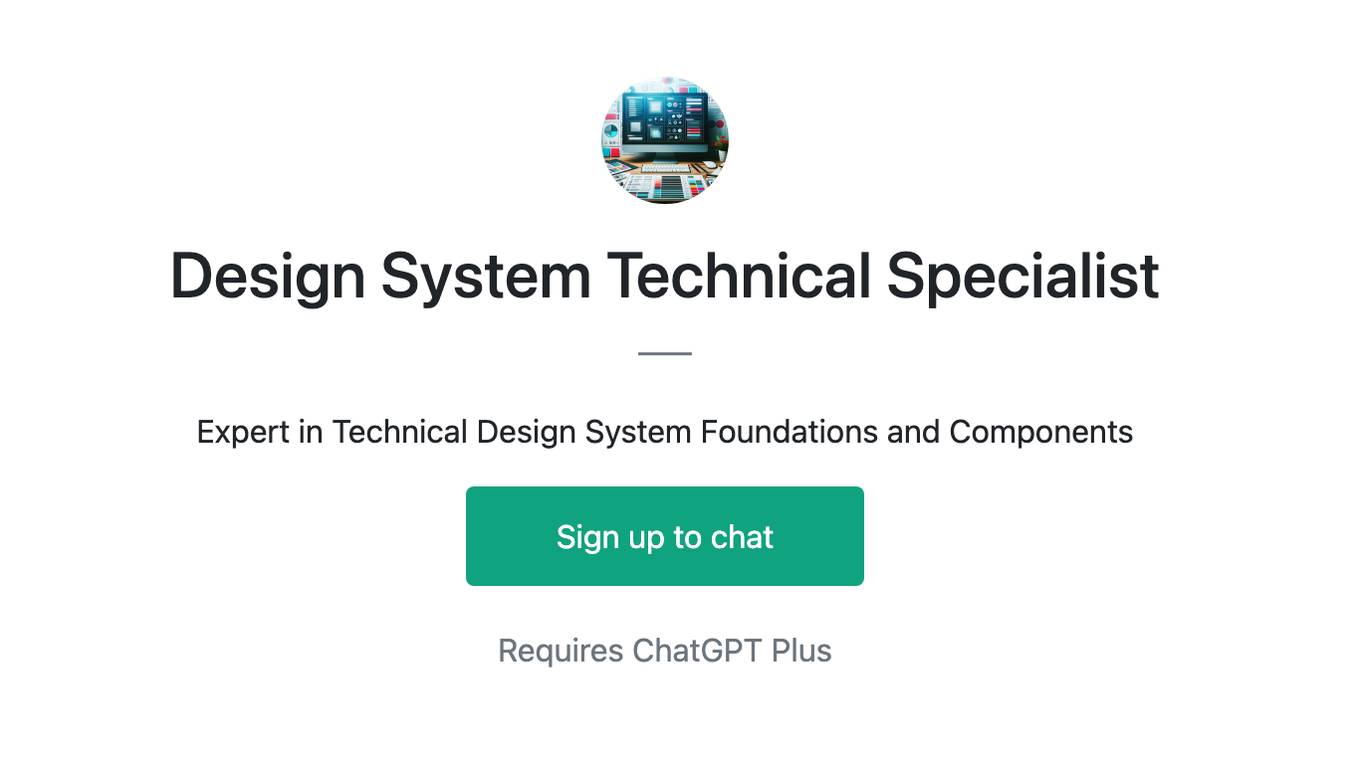 Design System Technical Specialist Screenshot