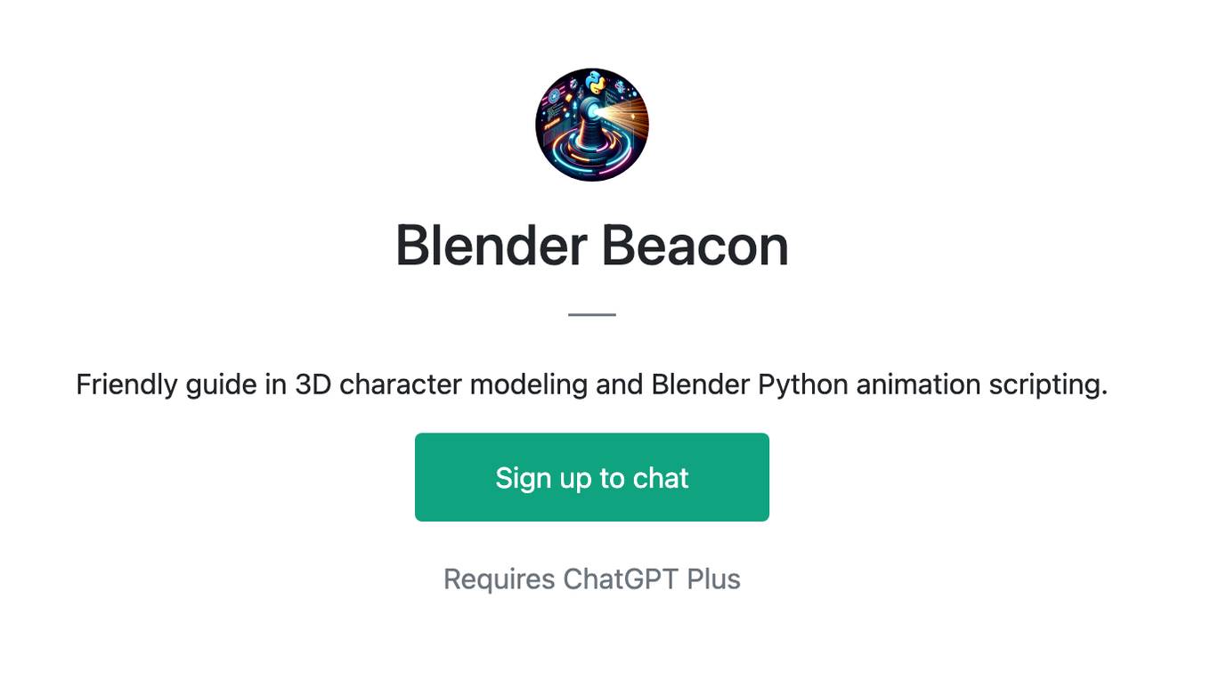 Blender Beacon Screenshot