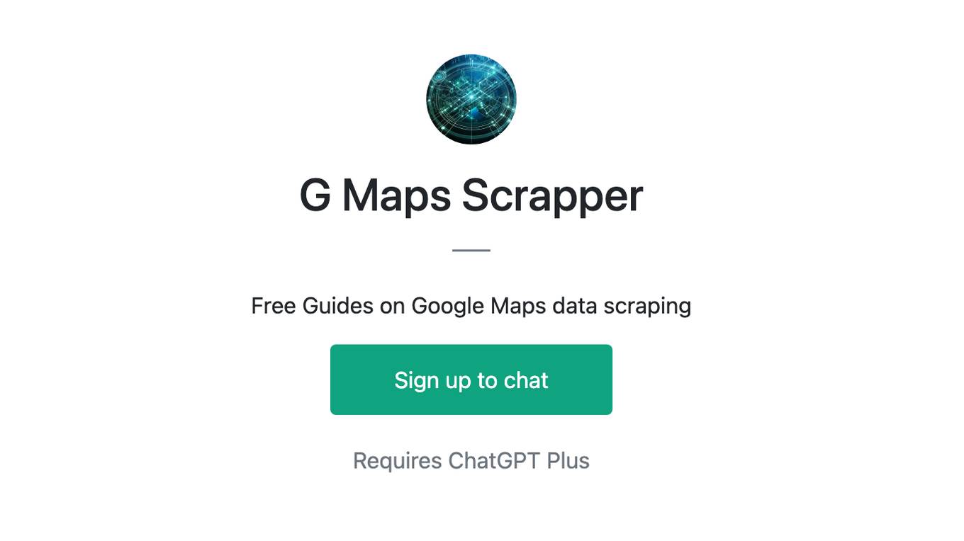 G Maps Scrapper Screenshot