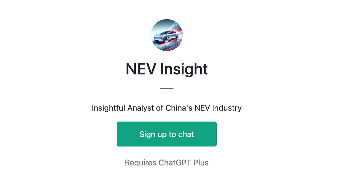 NEV Insight Screenshot