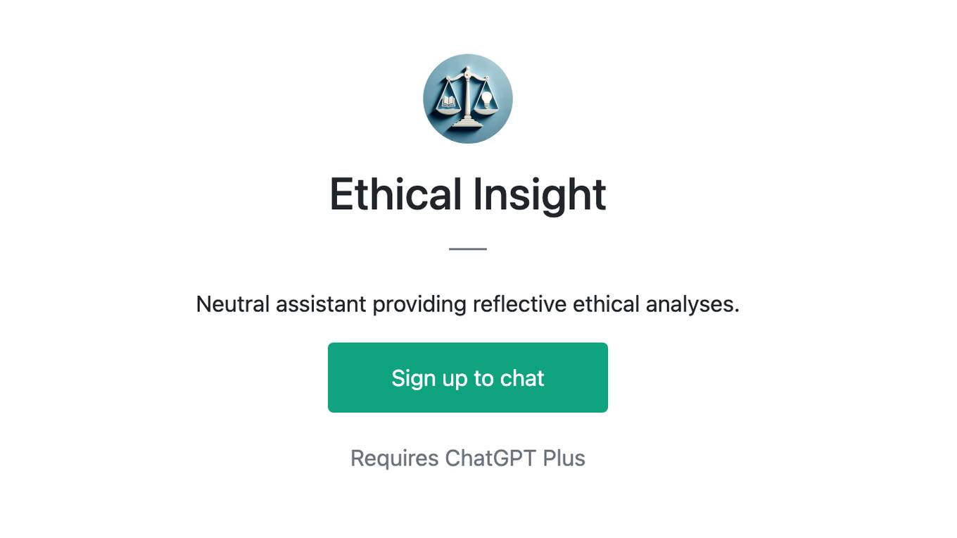 Ethical Insight Screenshot