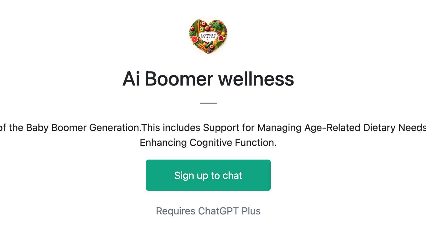 Ai Boomer wellness Screenshot