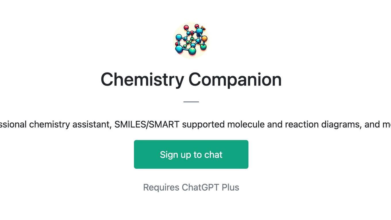 Chemistry Companion Screenshot