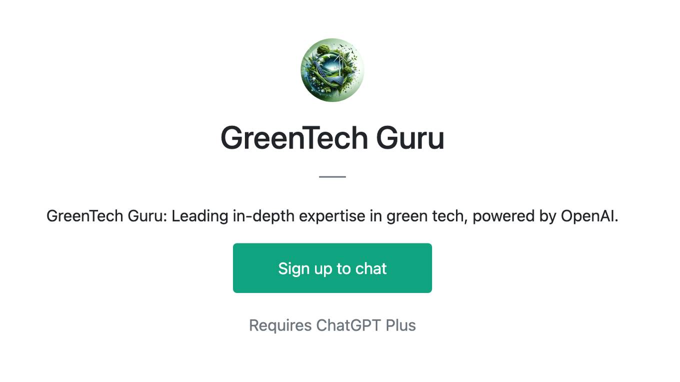 GreenTech Guru Screenshot