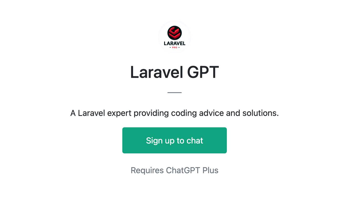 Laravel GPT Screenshot