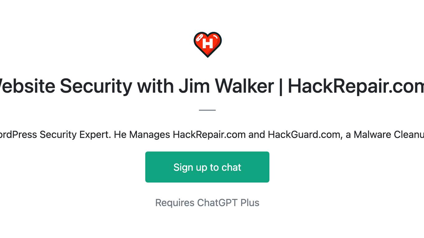 Website Security with Jim Walker | HackRepair.com Screenshot