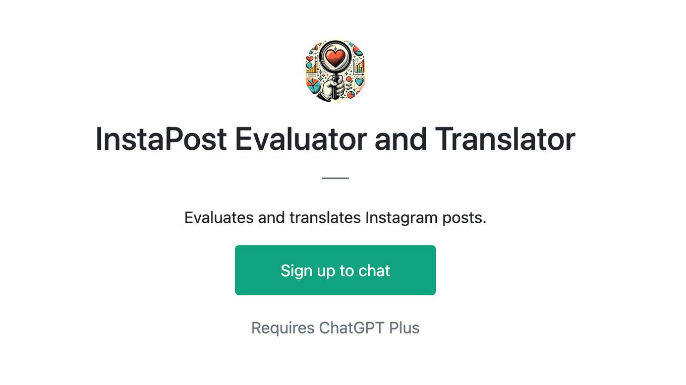 InstaPost Evaluator and Translator Screenshot