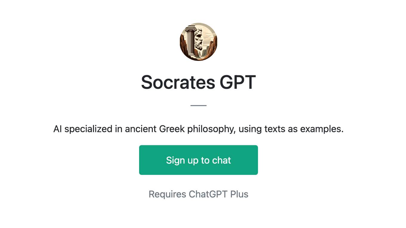 Socrates GPT Screenshot