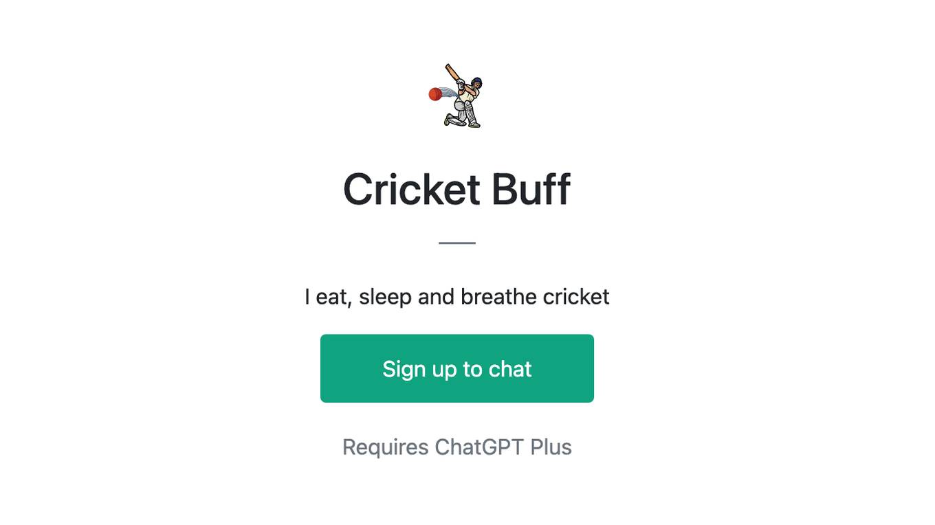 Cricket Buff Screenshot