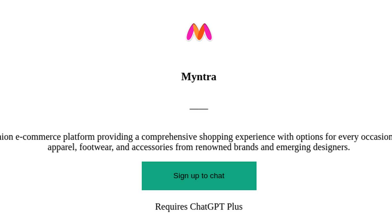 Myntra Screenshot