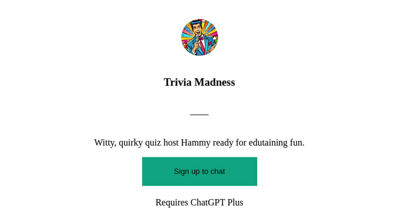 Trivia Madness Screenshot