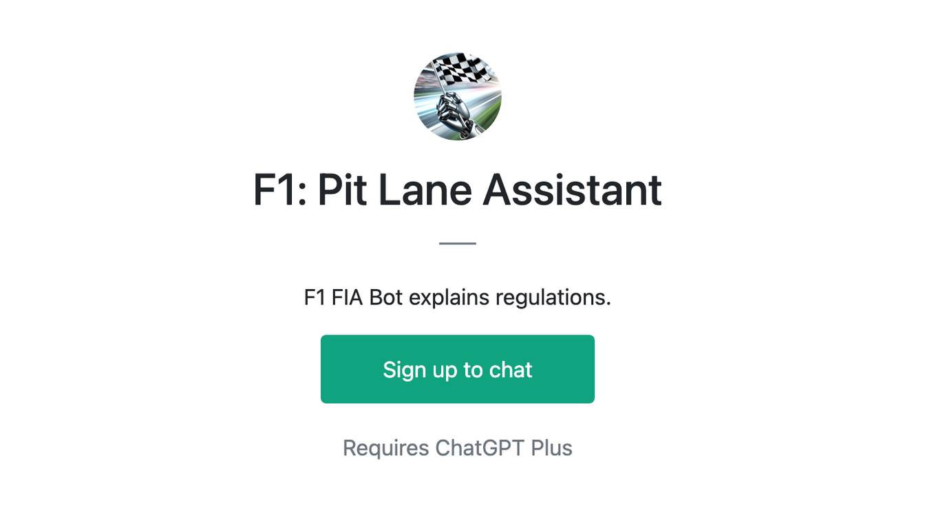 F1: Pit Lane Assistant Screenshot