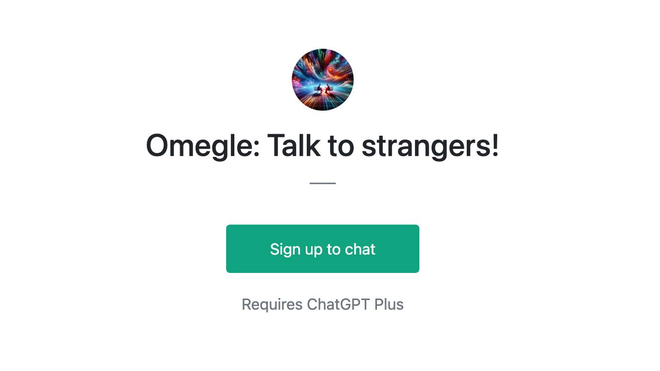 Omegle: Talk to strangers! Screenshot