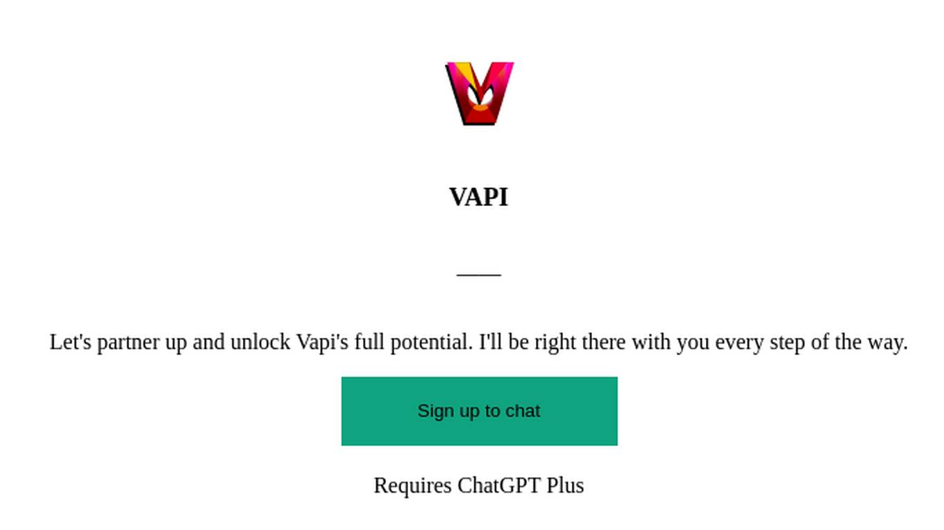 VAPI Screenshot