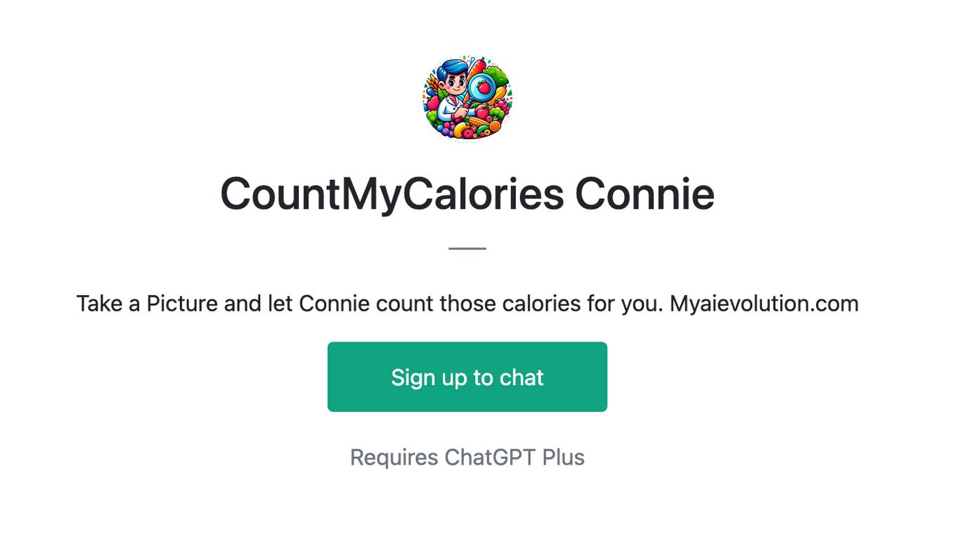 CountMyCalories Connie Screenshot