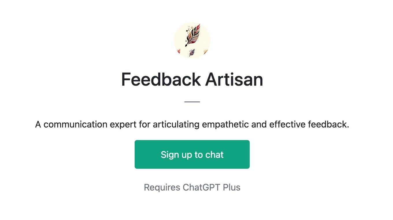 Feedback Artisan Screenshot