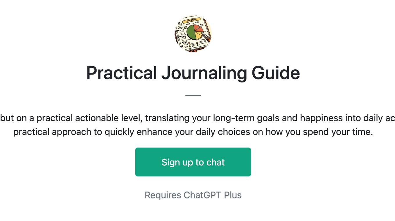 Practical Journaling Guide Screenshot