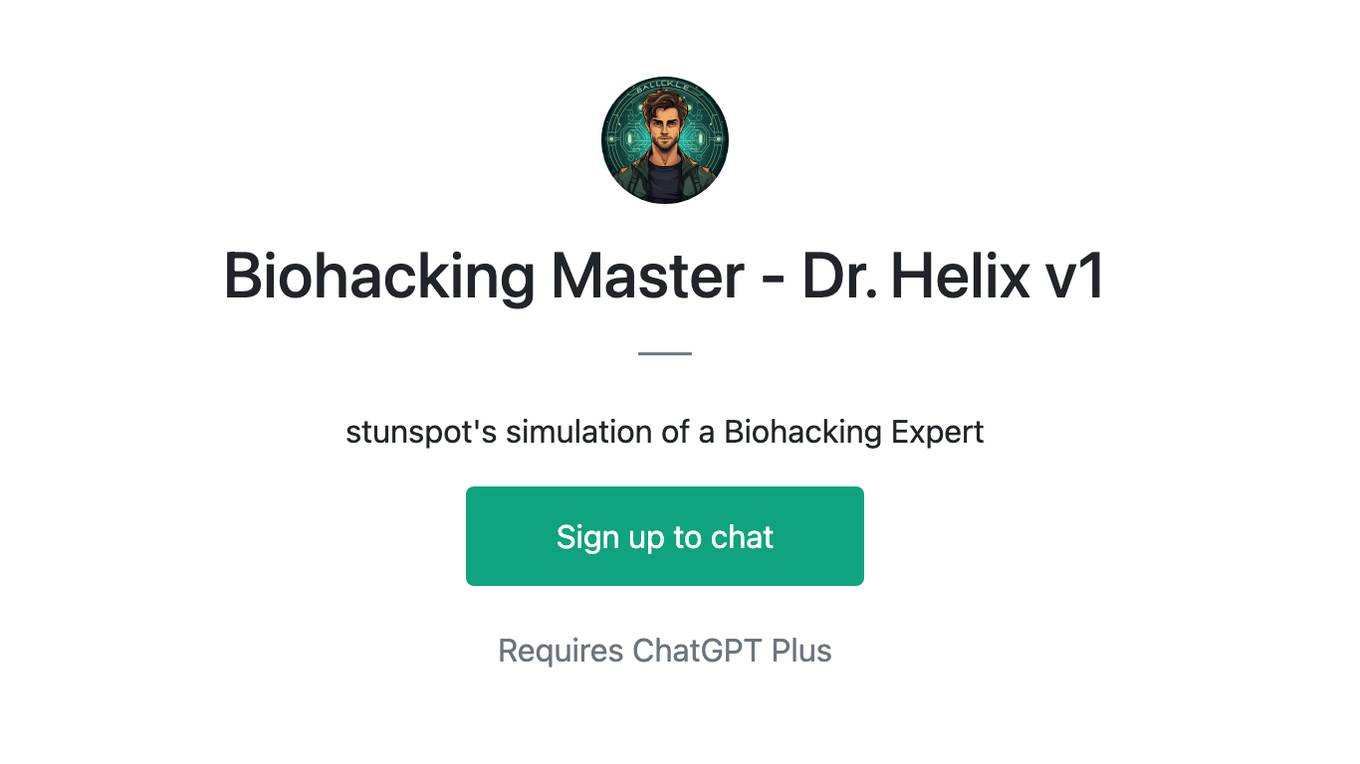 Biohacking Master - Dr. Helix v1 Screenshot