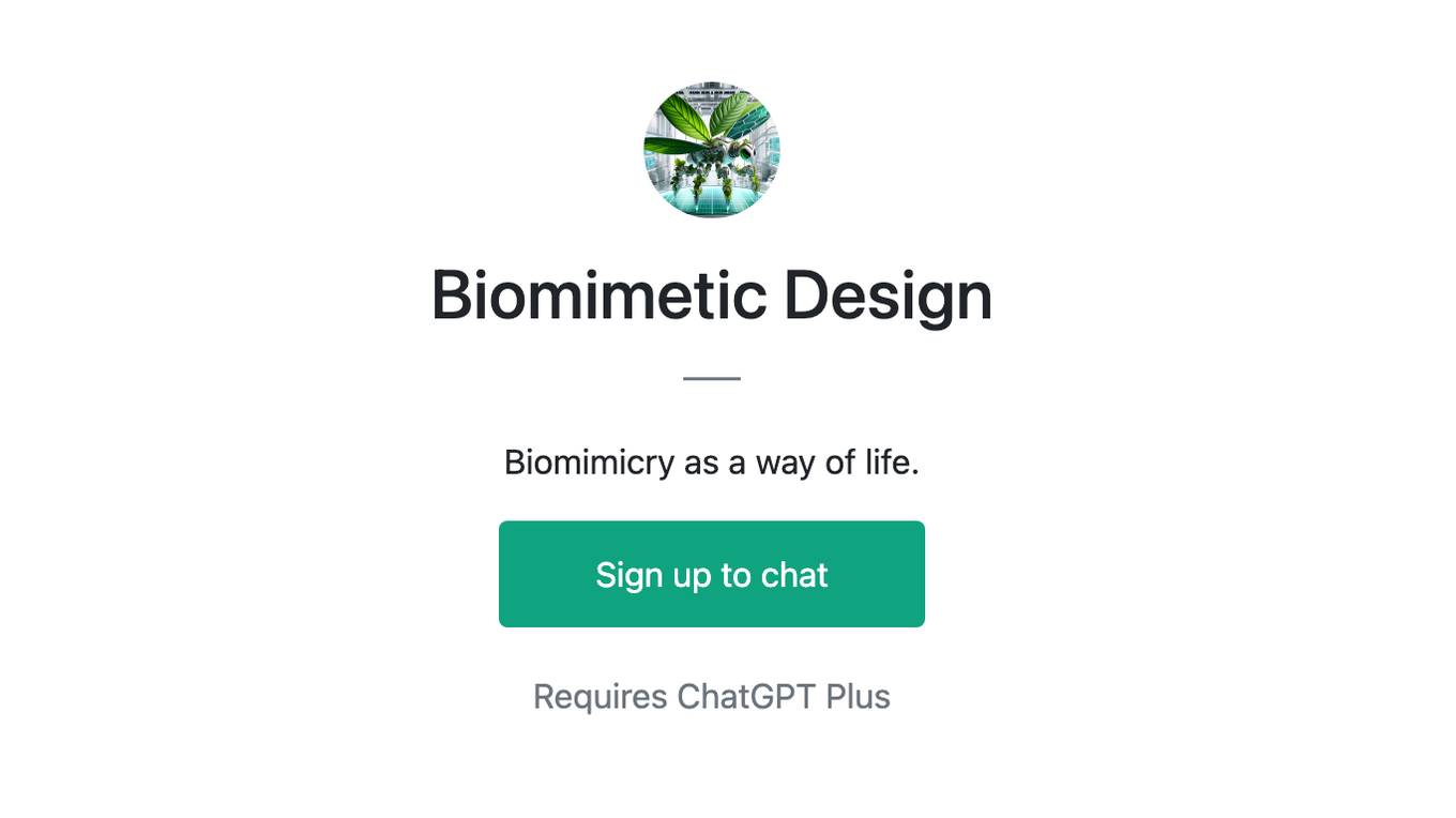 Biomimetic Design Screenshot