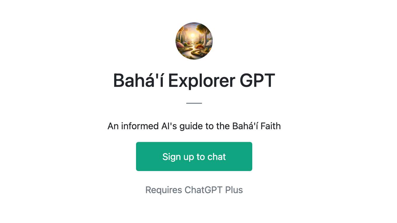 Bahá'í Explorer GPT Screenshot