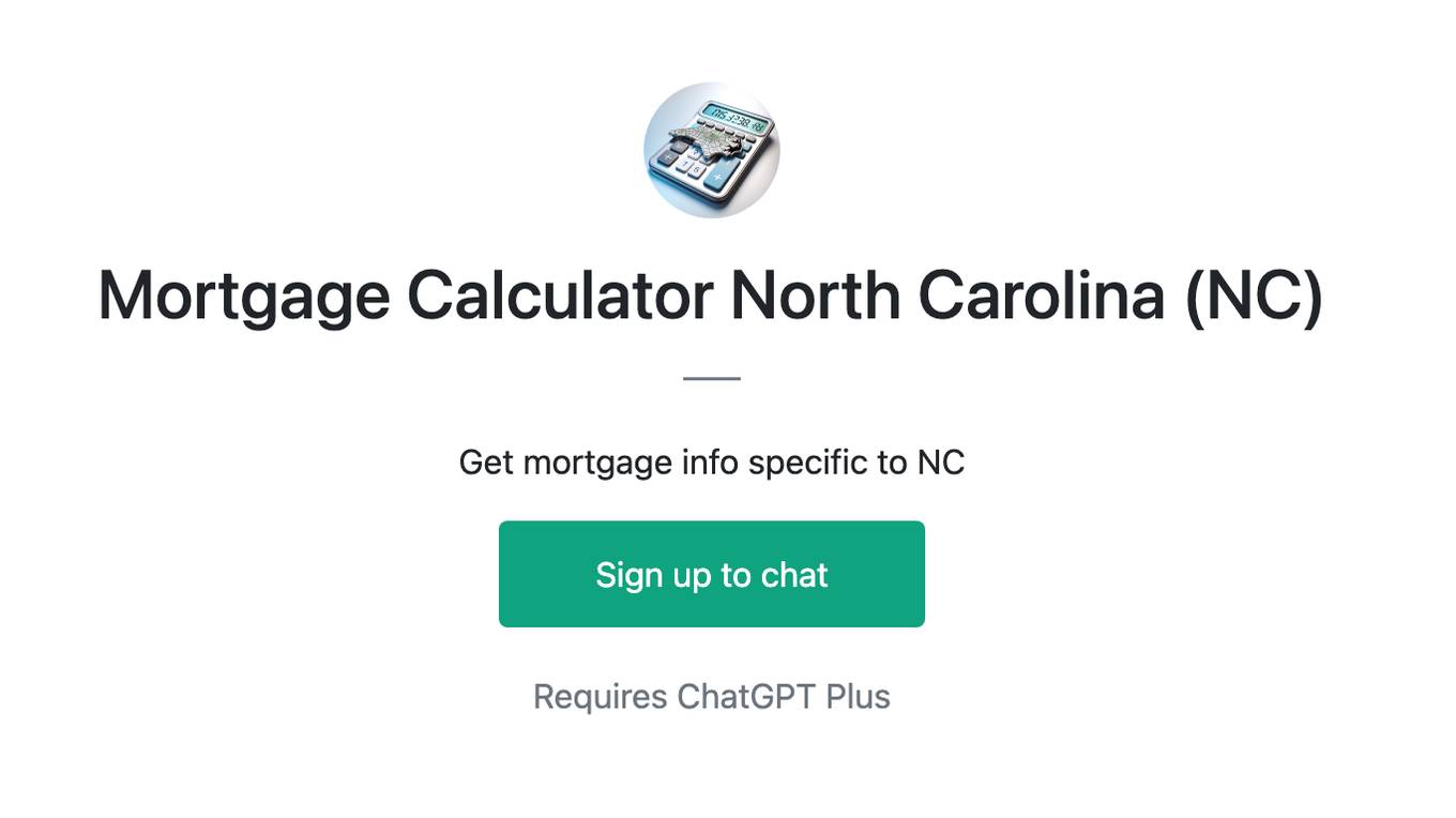 Mortgage Calculator North Carolina (NC) Screenshot