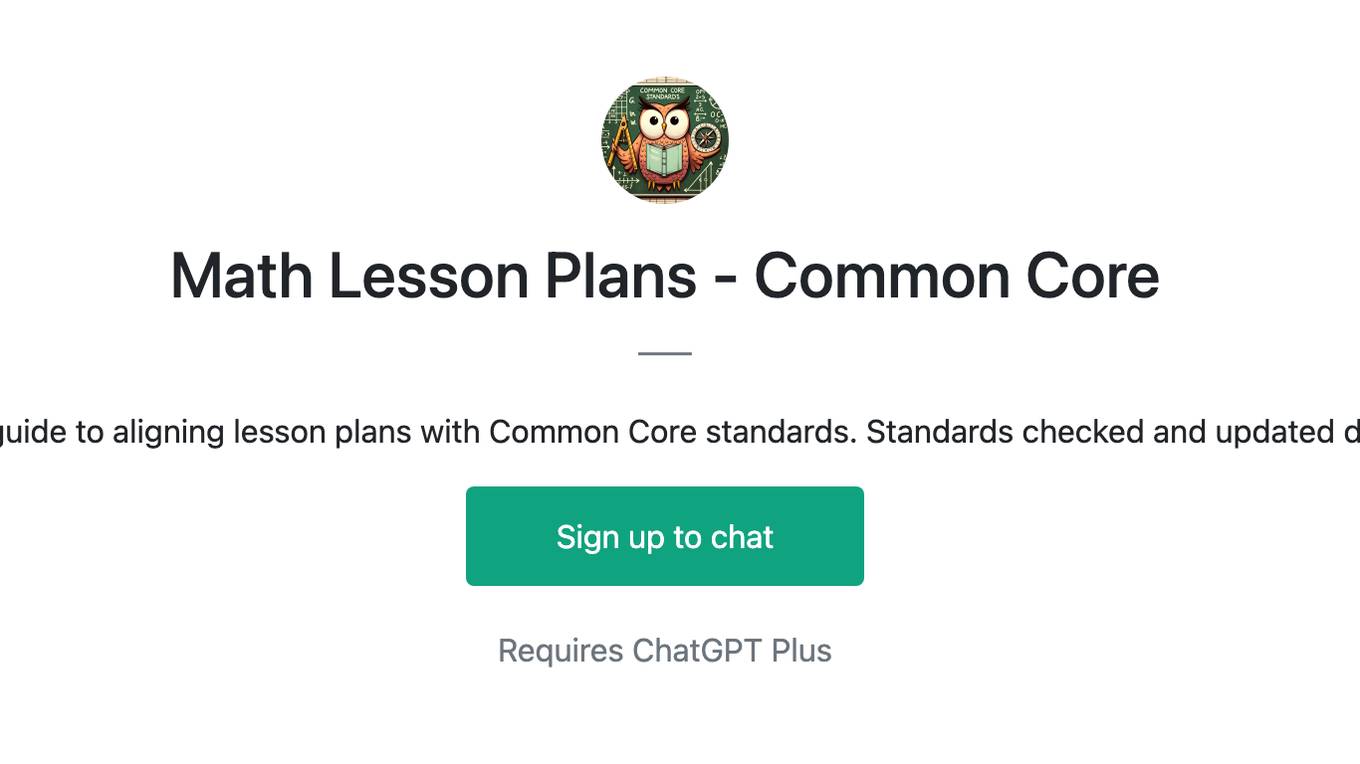 Math Lesson Plans - Common Core Screenshot