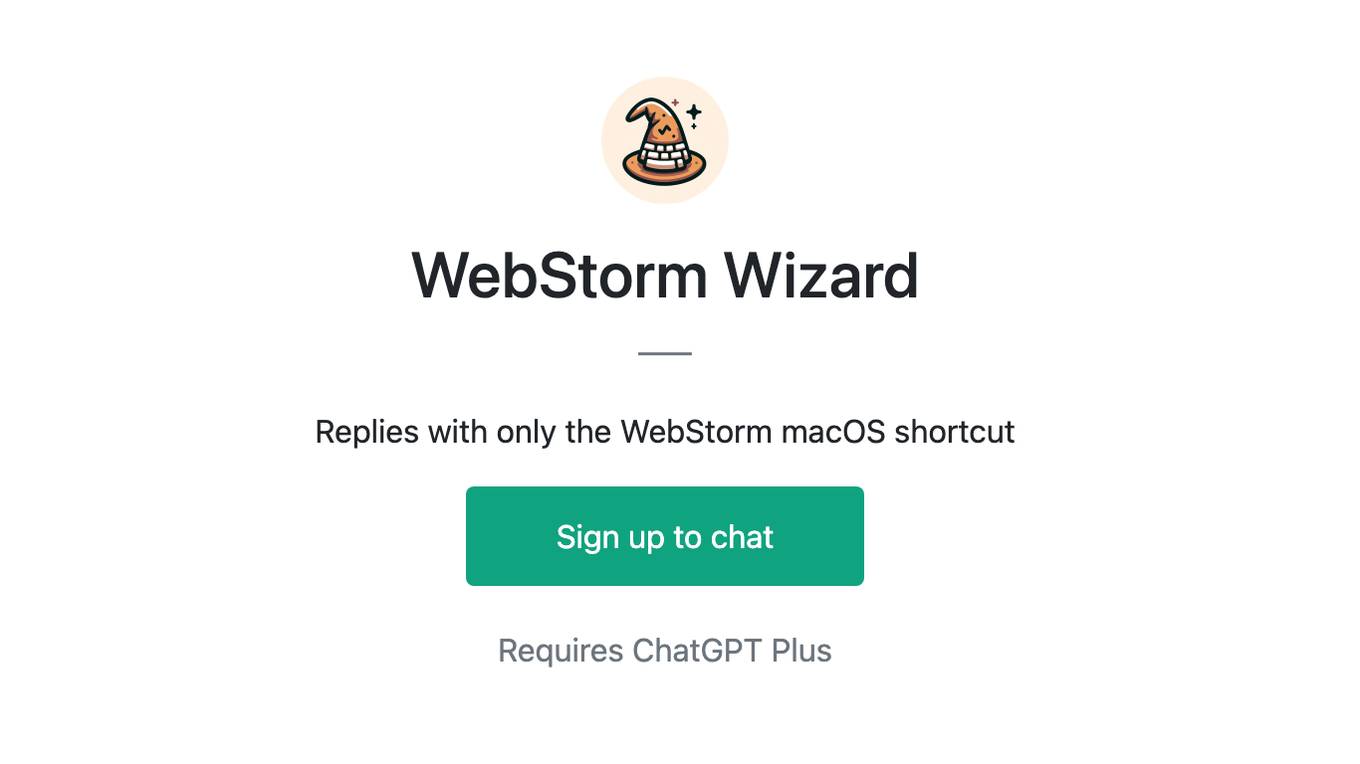 WebStorm Wizard Screenshot