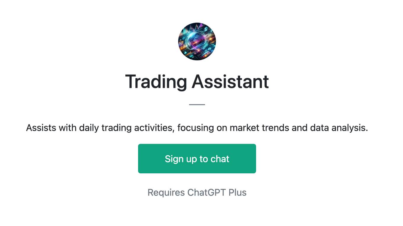 Trading Assistant Screenshot