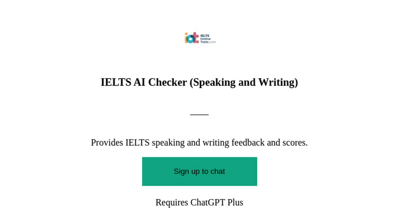 IELTS AI Checker (Speaking and Writing) Screenshot