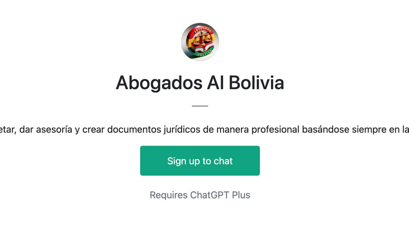 Abogados AI Bolivia Screenshot