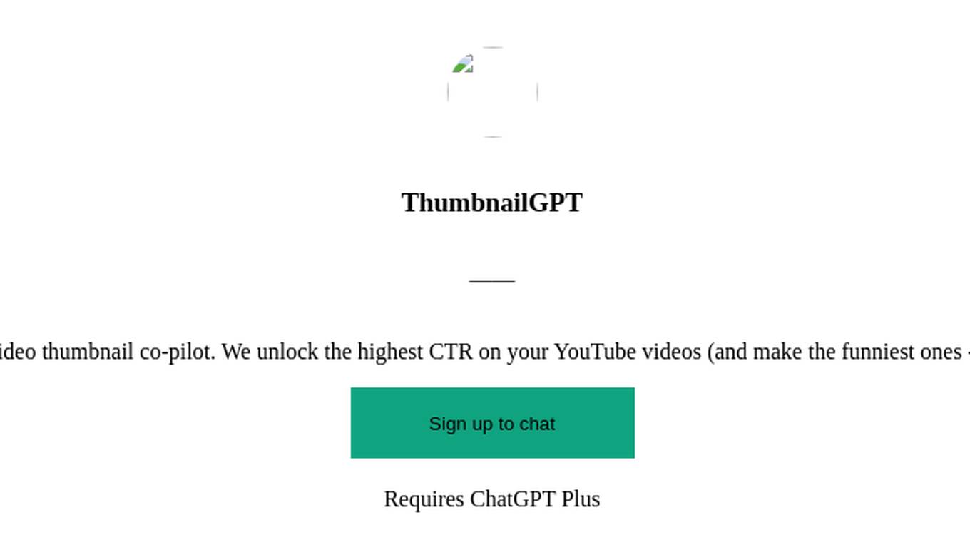 ThumbnailGPT Screenshot