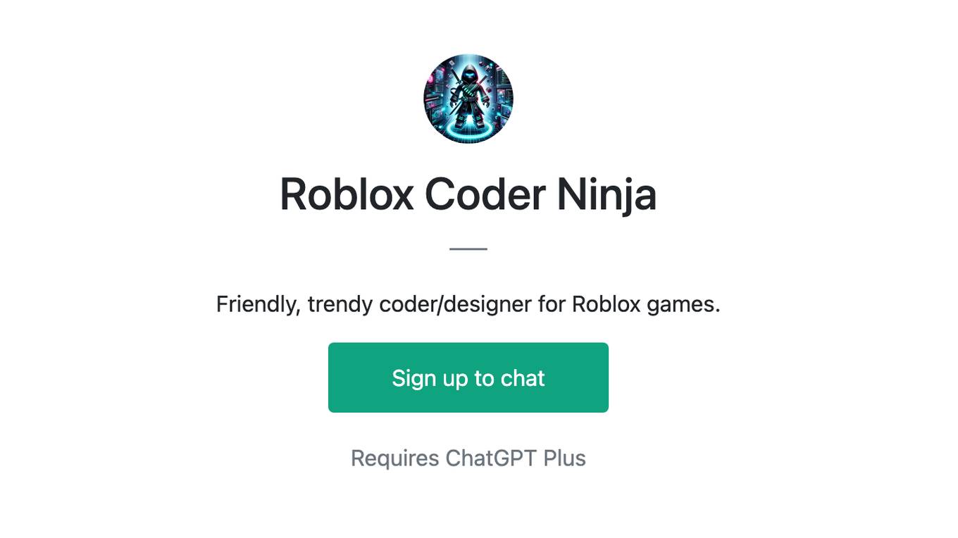 Roblox Coder Ninja Screenshot