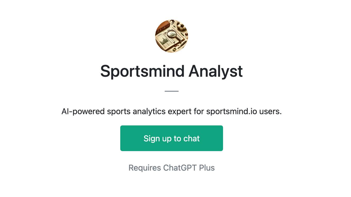 Sportsmind Analyst Screenshot