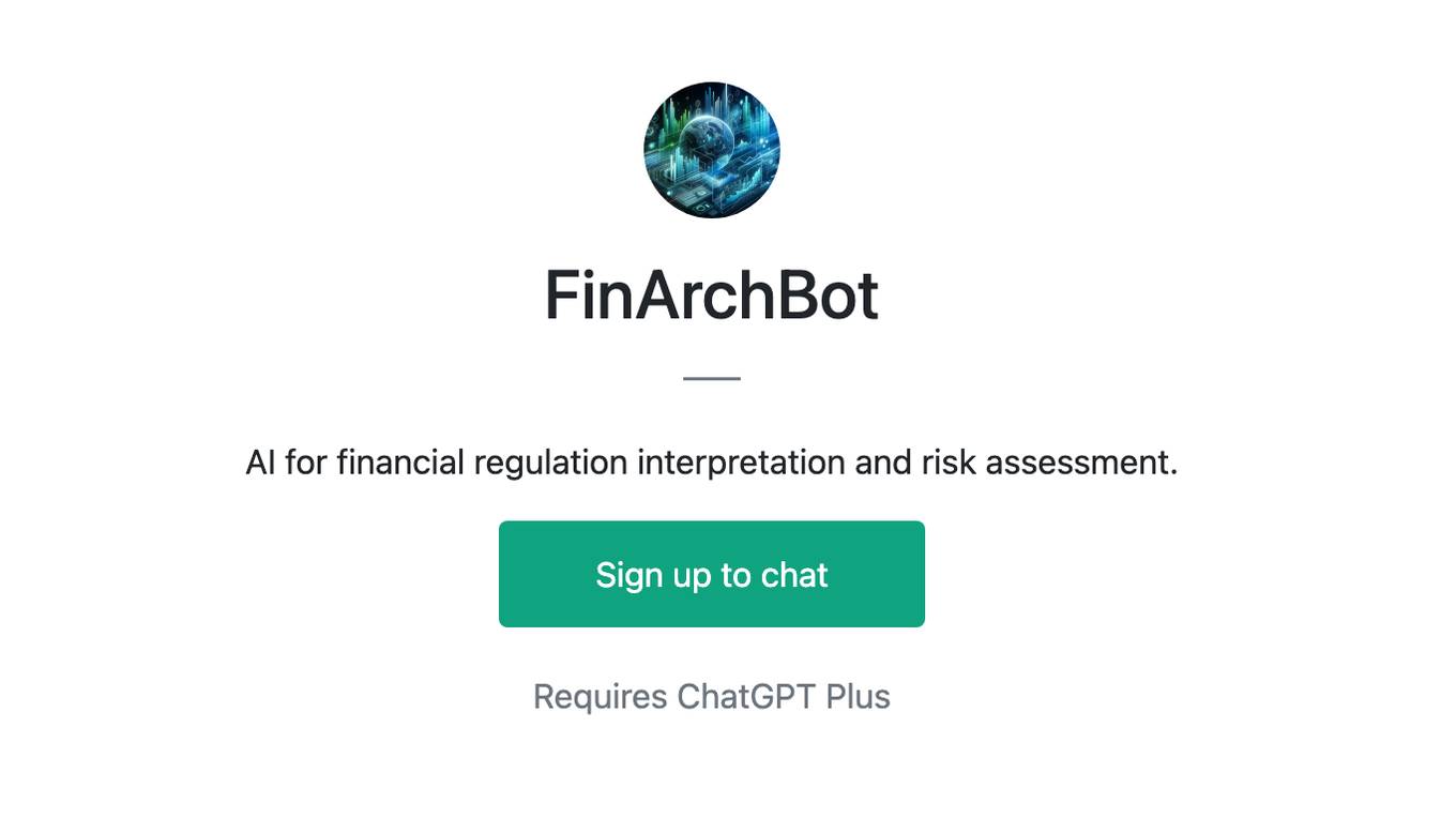 FinArchBot Screenshot