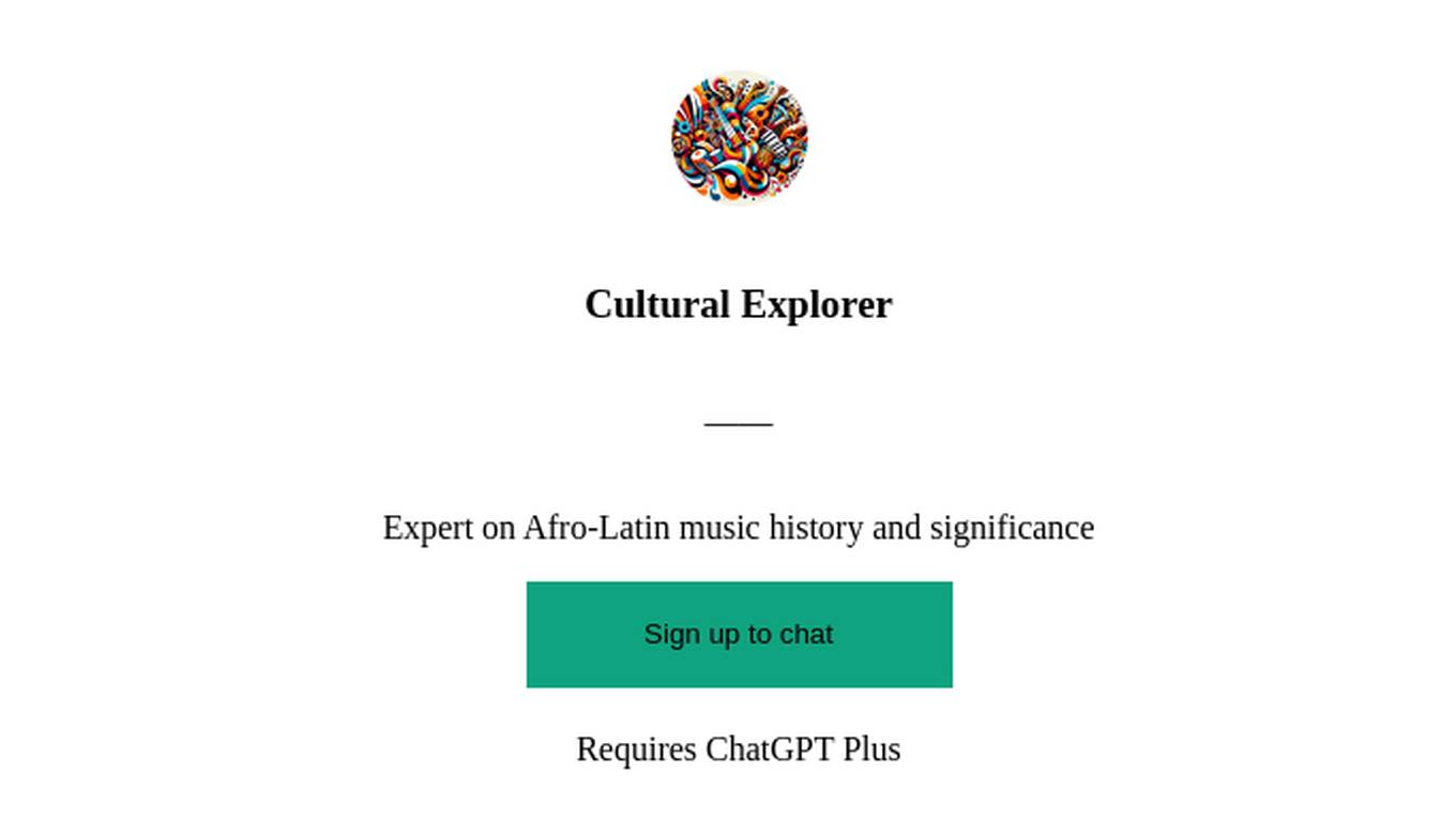 Cultural Explorer Screenshot