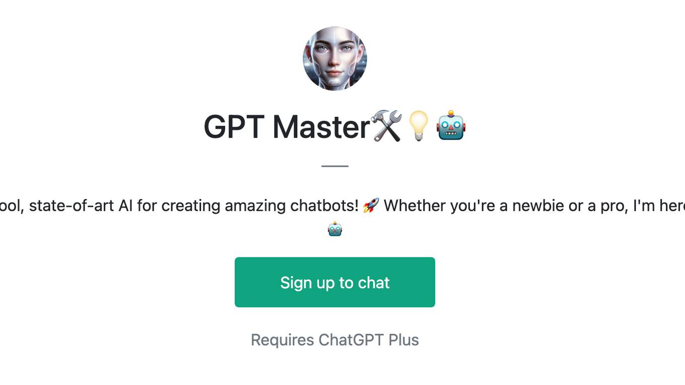 GPT Master🛠️💡🤖 Screenshot