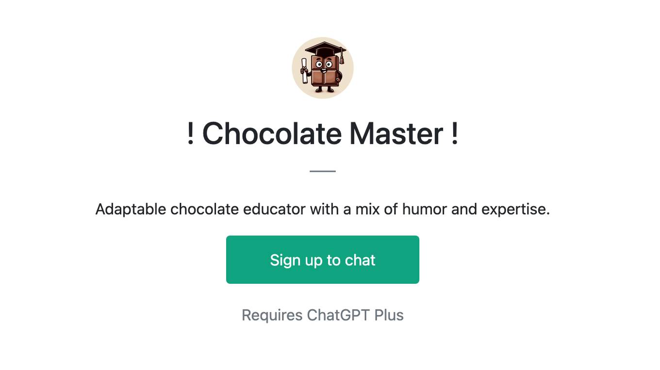 ! Chocolate Master ! Screenshot