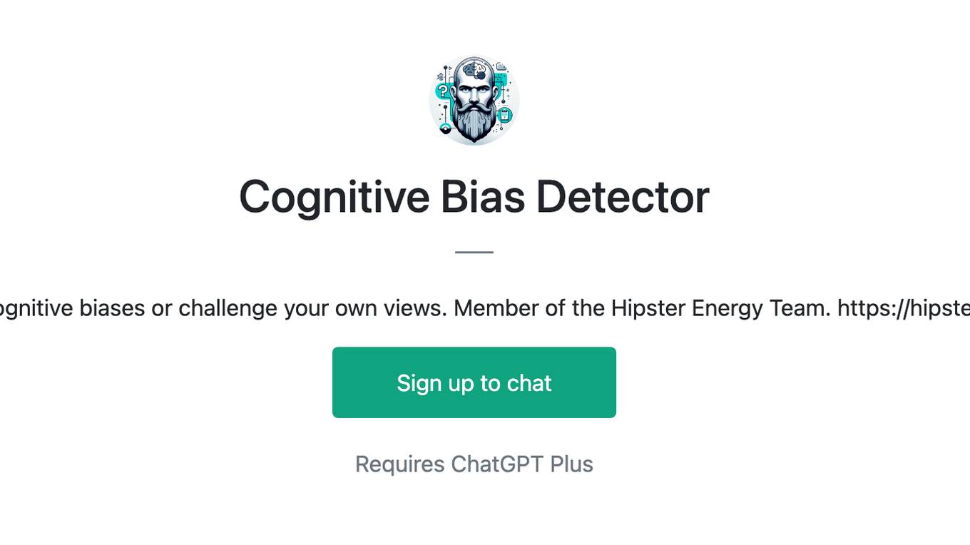 Cognitive Bias Detector Screenshot