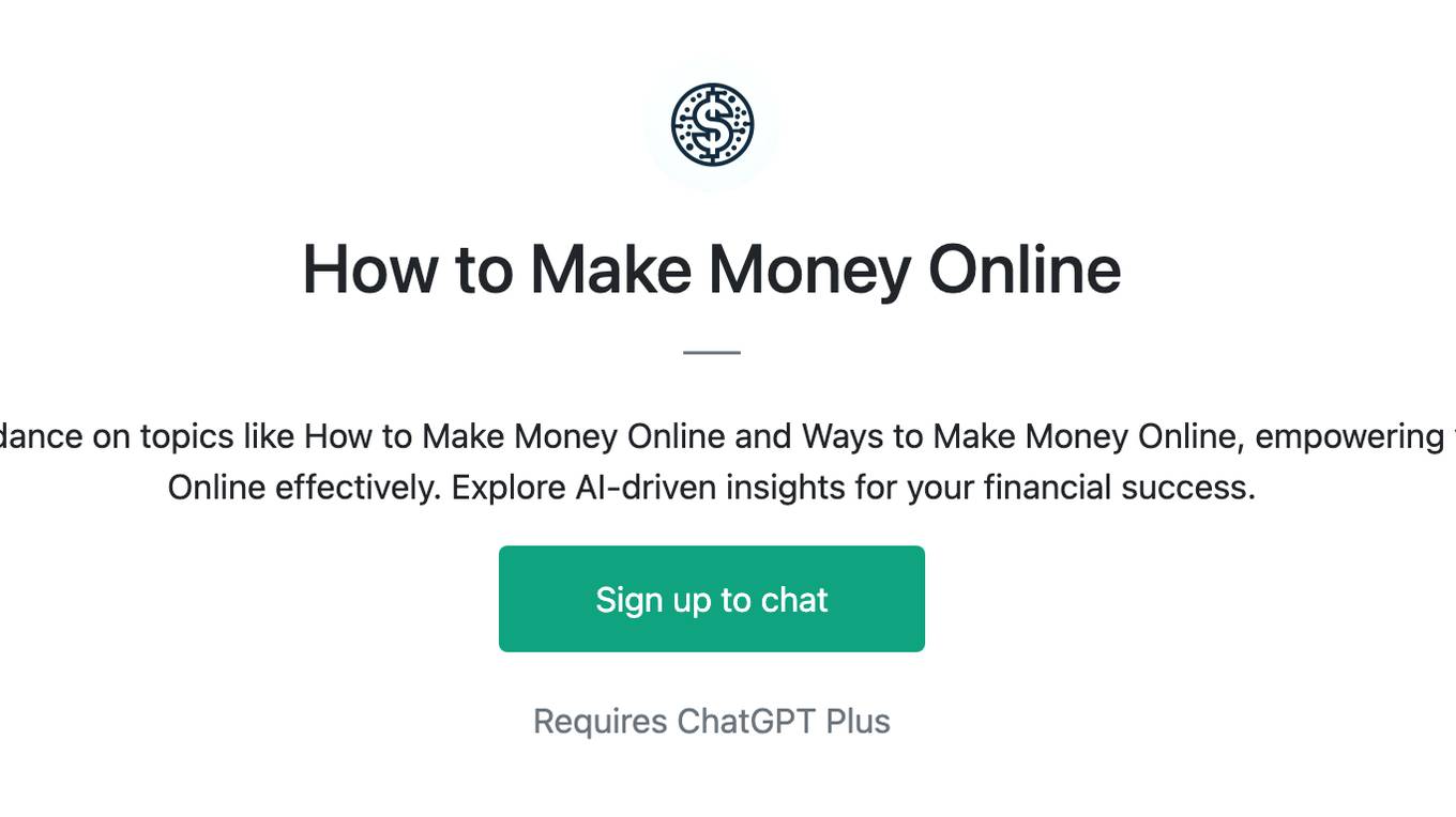 How to Make Money Online Screenshot