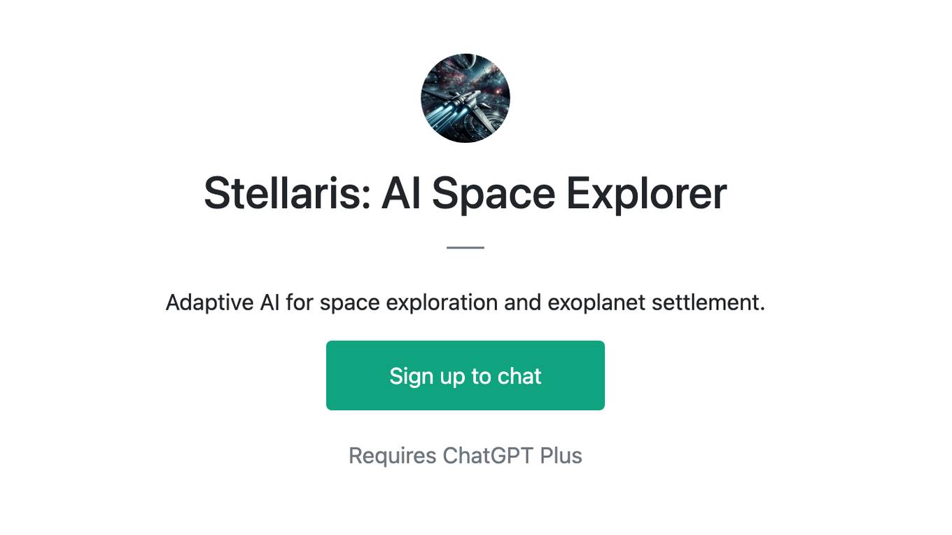 Stellaris: AI Space Explorer Screenshot