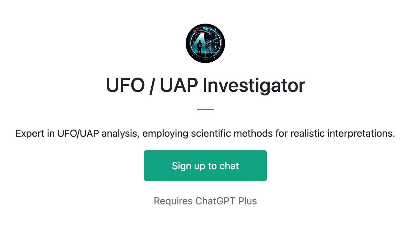 UFO / UAP Investigator Screenshot