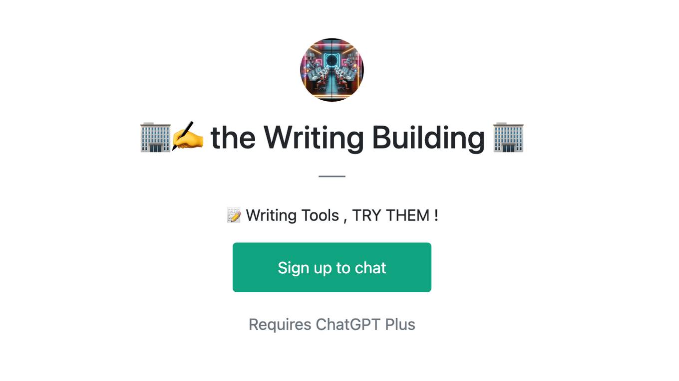 🏢✍️ the Writing Building 🏢 Screenshot