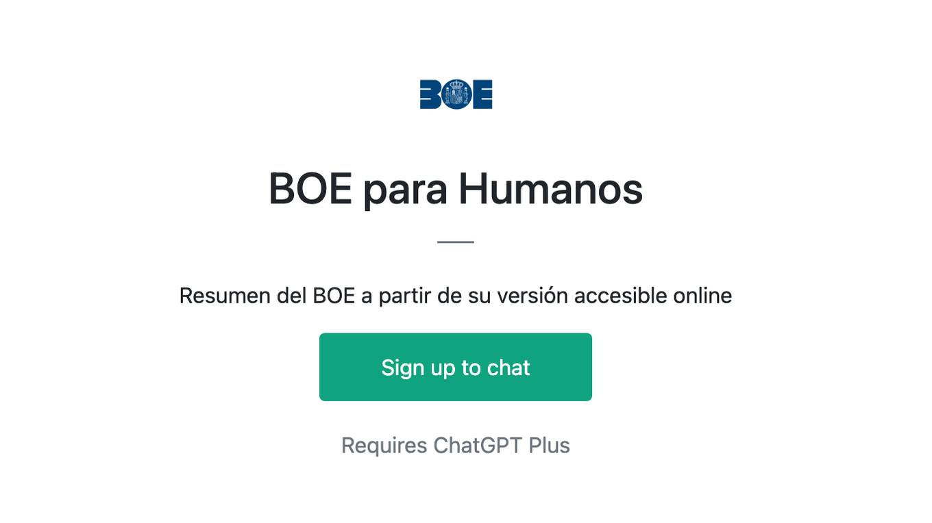 BOE para Humanos Screenshot