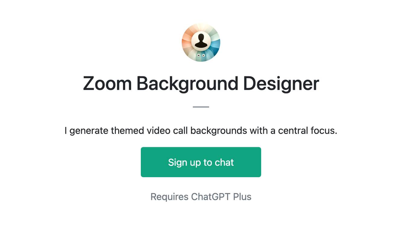 Zoom Background Designer Screenshot